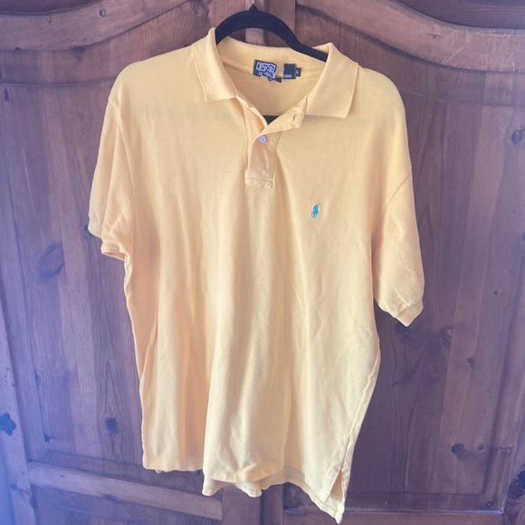 Large yellow Ralph Lauren polo shirt - Picture 3 of 5